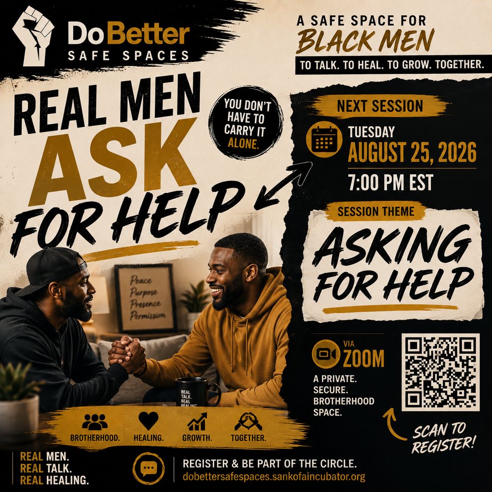 DoBetter Safe Spaces — a safe space for Black men